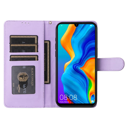 Huawei P30 Lite Diamond Lattice Leather Flip Phone Case - Durable and Convenient Holder with Precision Cutouts