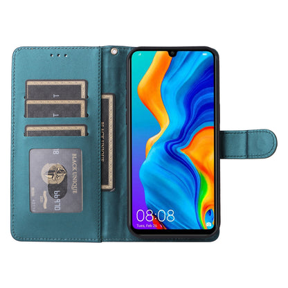 Huawei P30 Lite Diamond Lattice Leather Flip Phone Case - Durable and Convenient Holder with Precision Cutouts