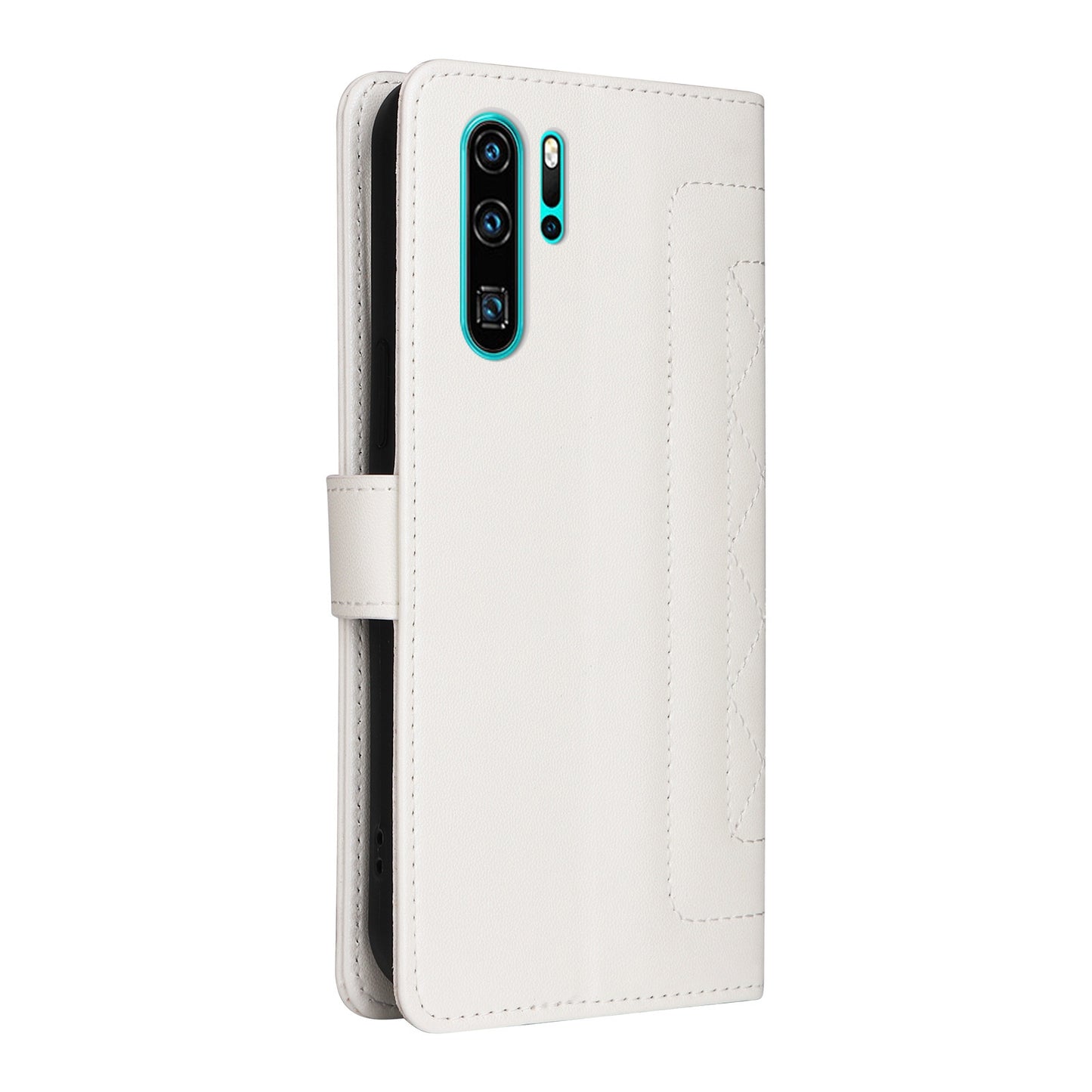 Huawei P30 Pro Diamond Lattice Leather Flip Phone Case - Durable and Convenient Holder with Precision Cutouts
