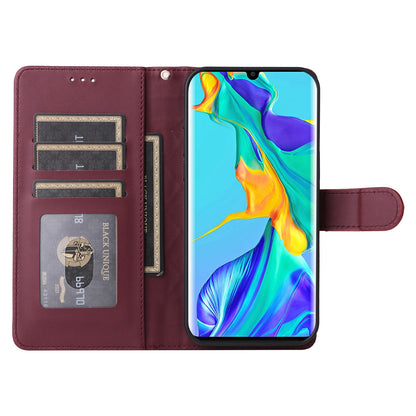 Huawei P30 Pro Diamond Lattice Leather Flip Phone Case - Durable and Convenient Holder with Precision Cutouts