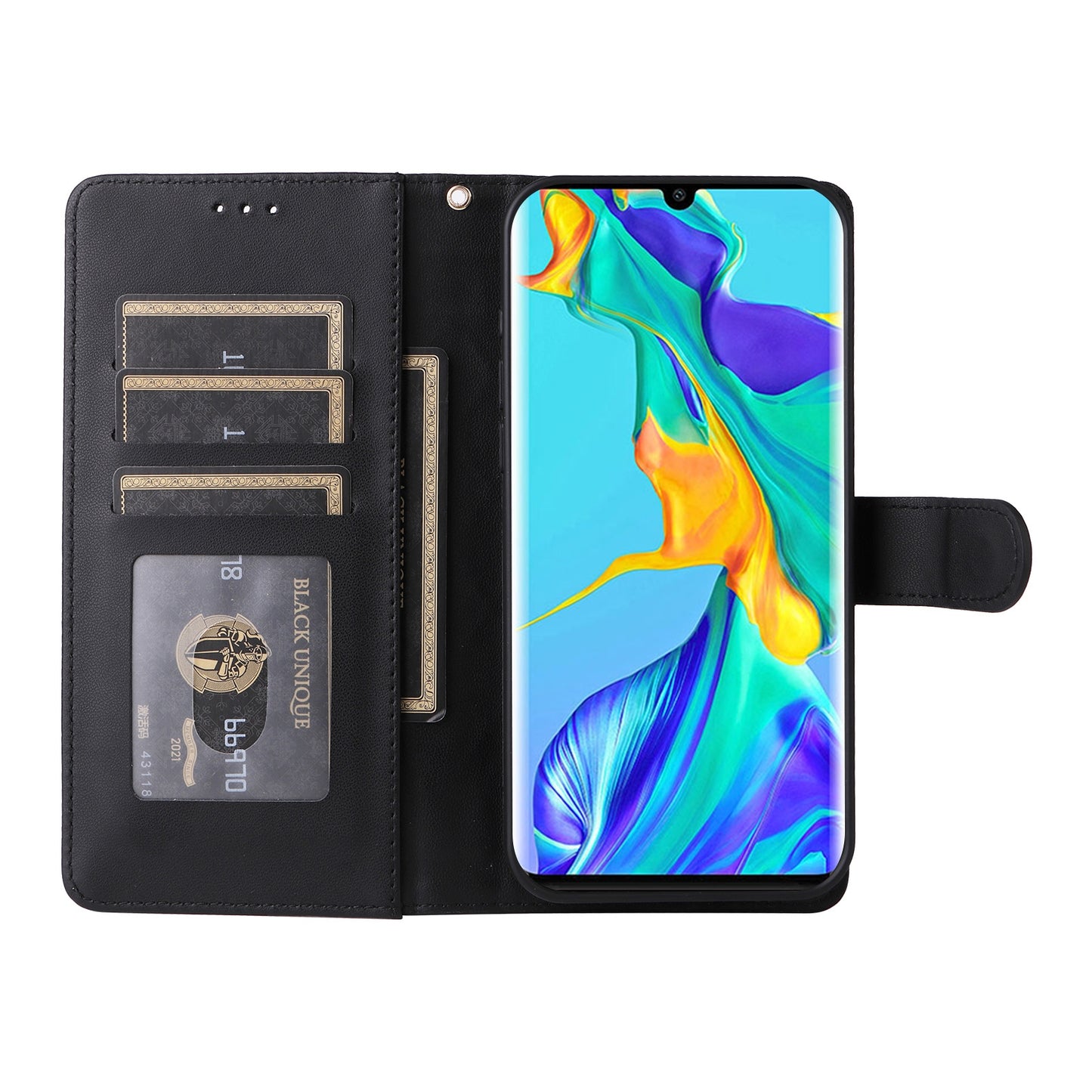 Huawei P30 Pro Diamond Lattice Leather Flip Phone Case - Durable and Convenient Holder with Precision Cutouts