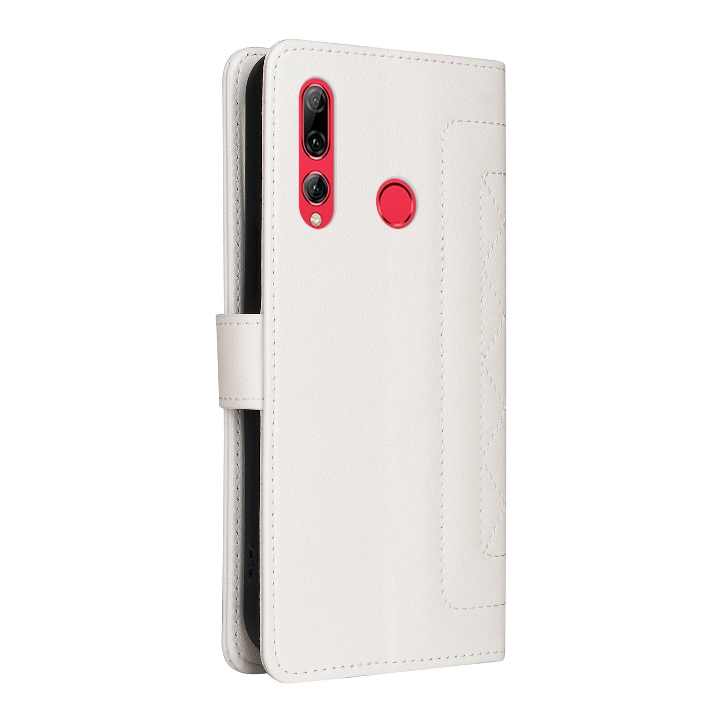 Huawei Enjoy 9s Diamond Lattice Leather Flip Phone Case - Durable and Convenient Holder with Precision Cutouts