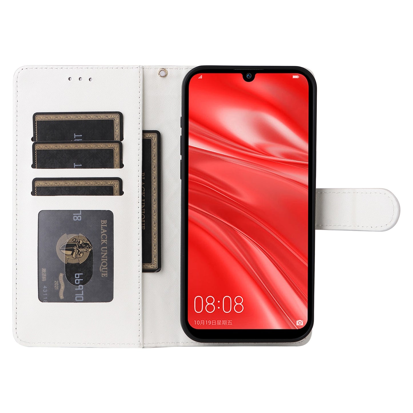 Huawei Enjoy 9s Diamond Lattice Leather Flip Phone Case - Durable and Convenient Holder with Precision Cutouts