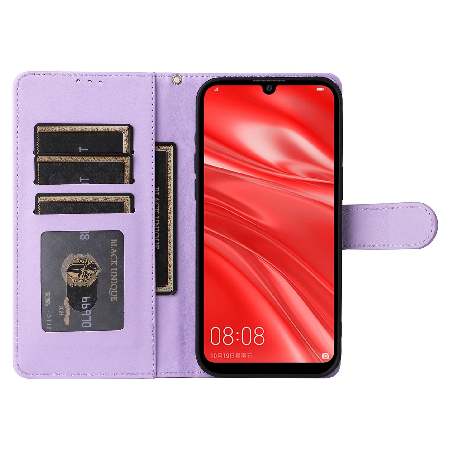 Huawei Enjoy 9s Diamond Lattice Leather Flip Phone Case - Durable and Convenient Holder with Precision Cutouts