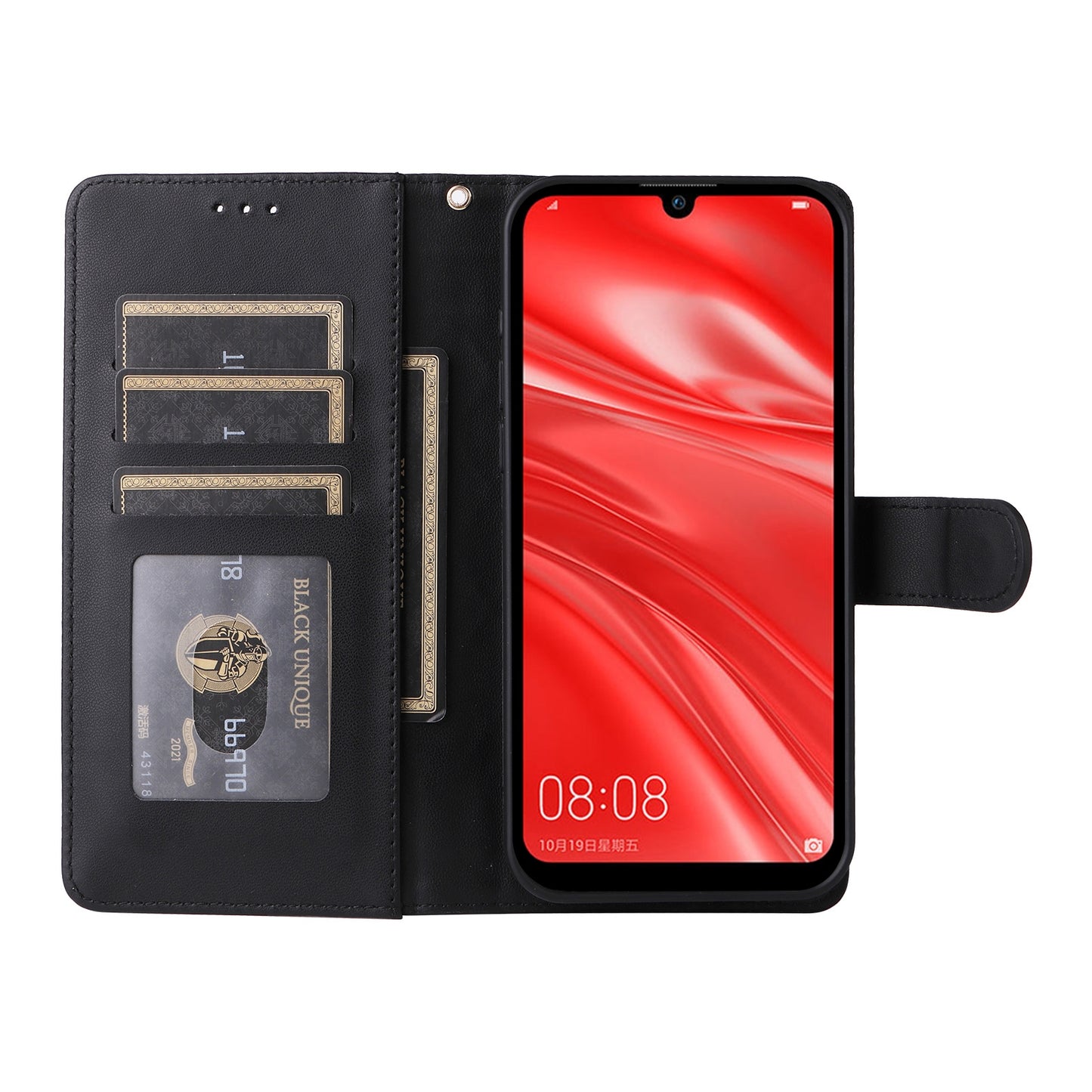 Huawei Enjoy 9s Diamond Lattice Leather Flip Phone Case - Durable and Convenient Holder with Precision Cutouts