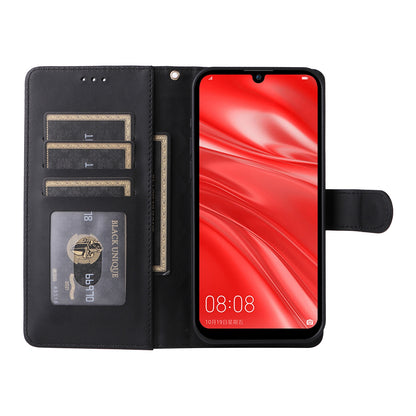 Huawei Enjoy 9s Diamond Lattice Leather Flip Phone Case - Durable and Convenient Holder with Precision Cutouts