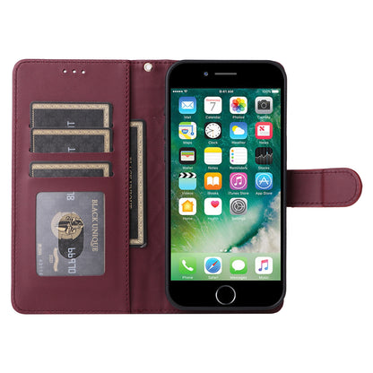 iPhone SE 2022 / SE 2020 Diamond Lattice Leather Flip Phone Case - Durable and Convenient Holder with Precision Cutouts