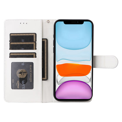 iPhone 11 Diamond Lattice Leather Flip Phone Case - Durable and Convenient Holder with Precision Cutouts