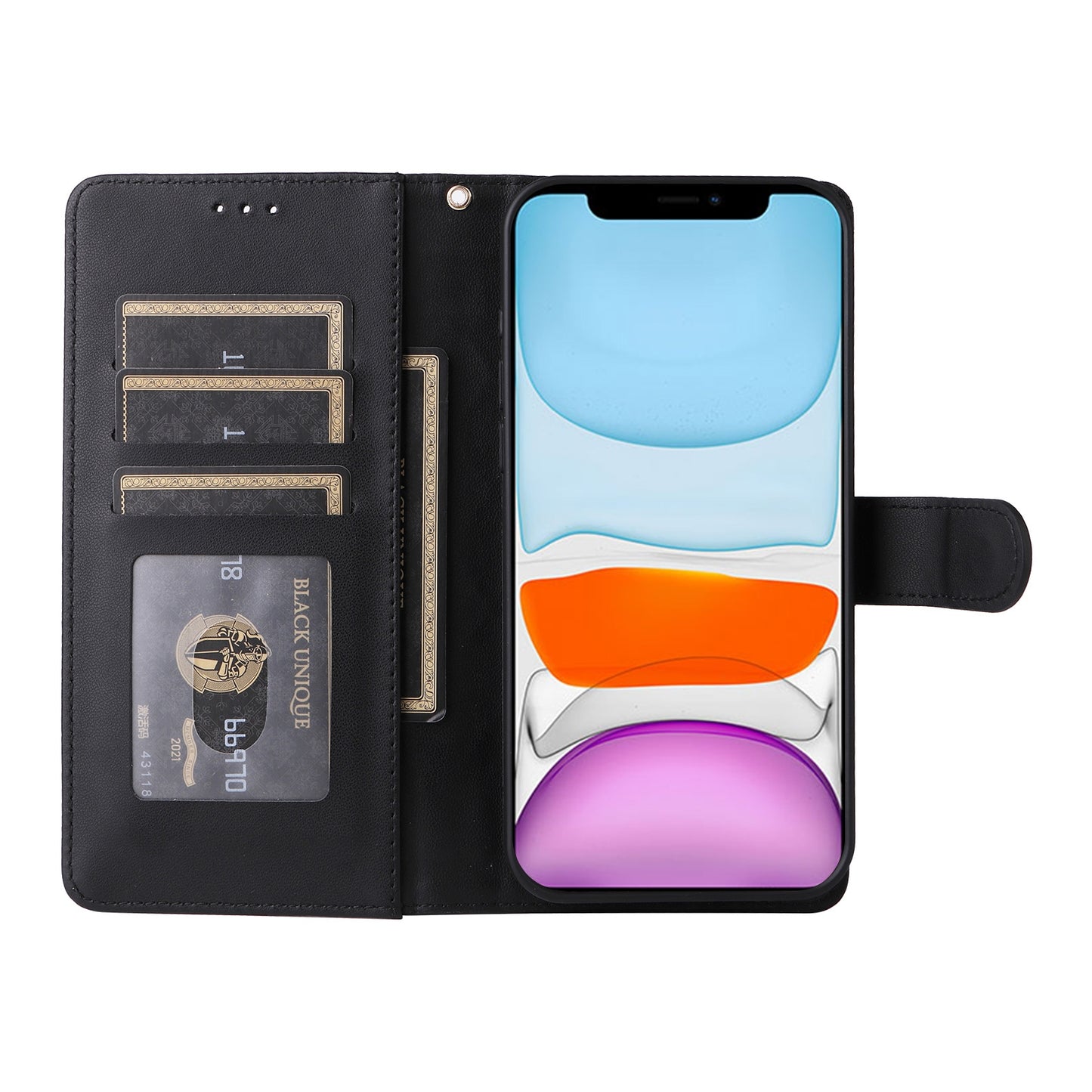 iPhone 11 Diamond Lattice Leather Flip Phone Case - Durable and Convenient Holder with Precision Cutouts