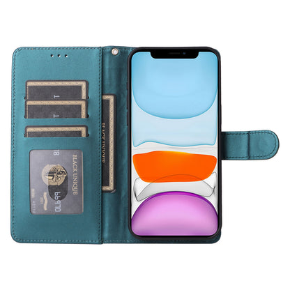 iPhone 11 Diamond Lattice Leather Flip Phone Case - Durable and Convenient Holder with Precision Cutouts