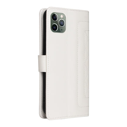 iPhone 11 Pro Diamond Lattice Leather Flip Phone Case - Durable and Convenient Holder with Precision Cutouts