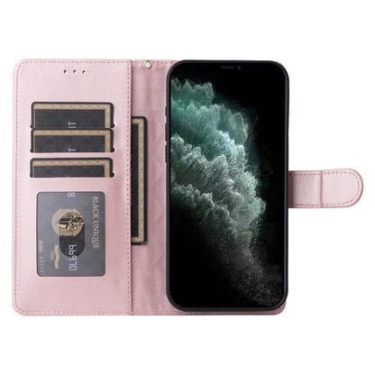 iPhone 11 Pro Diamond Lattice Leather Flip Phone Case - Durable and Convenient Holder with Precision Cutouts