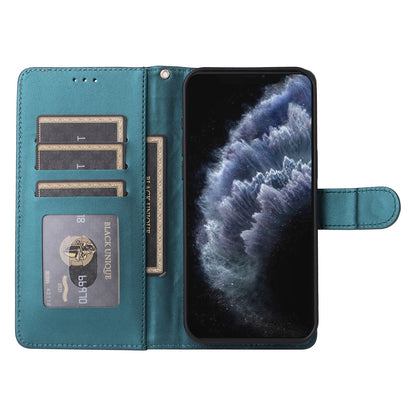 iPhone 11 Pro Max Diamond Lattice Leather Flip Phone Case - Durable and Convenient Holder with Precision Cutouts