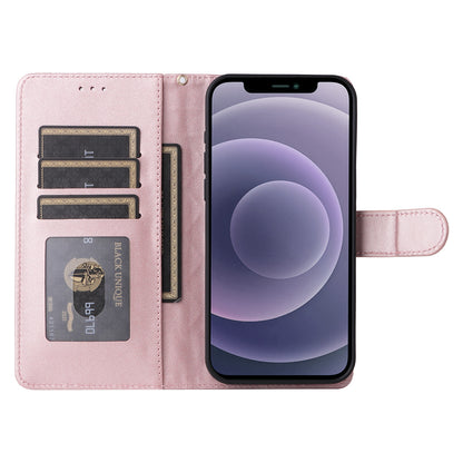 iPhone 12 / 12 Pro Diamond Lattice Leather Flip Phone Case - Durable and Convenient Holder with Precision Cutouts