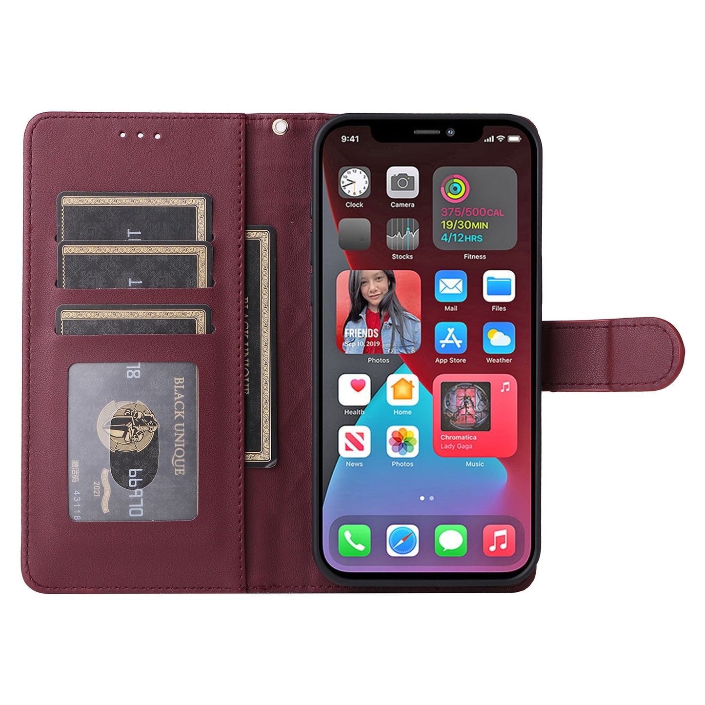 iPhone 12 Pro Max Diamond Lattice Leather Flip Phone Case - Durable and Convenient Holder with Precision Cutouts