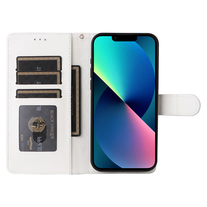 iPhone 13 Diamond Lattice Leather Flip Phone Case - Durable and Convenient Holder with Precision Cutouts