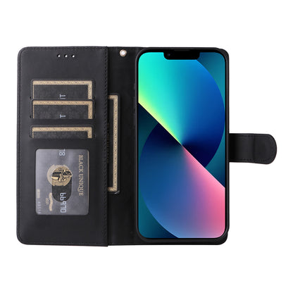 iPhone 13 Diamond Lattice Leather Flip Phone Case - Durable and Convenient Holder with Precision Cutouts