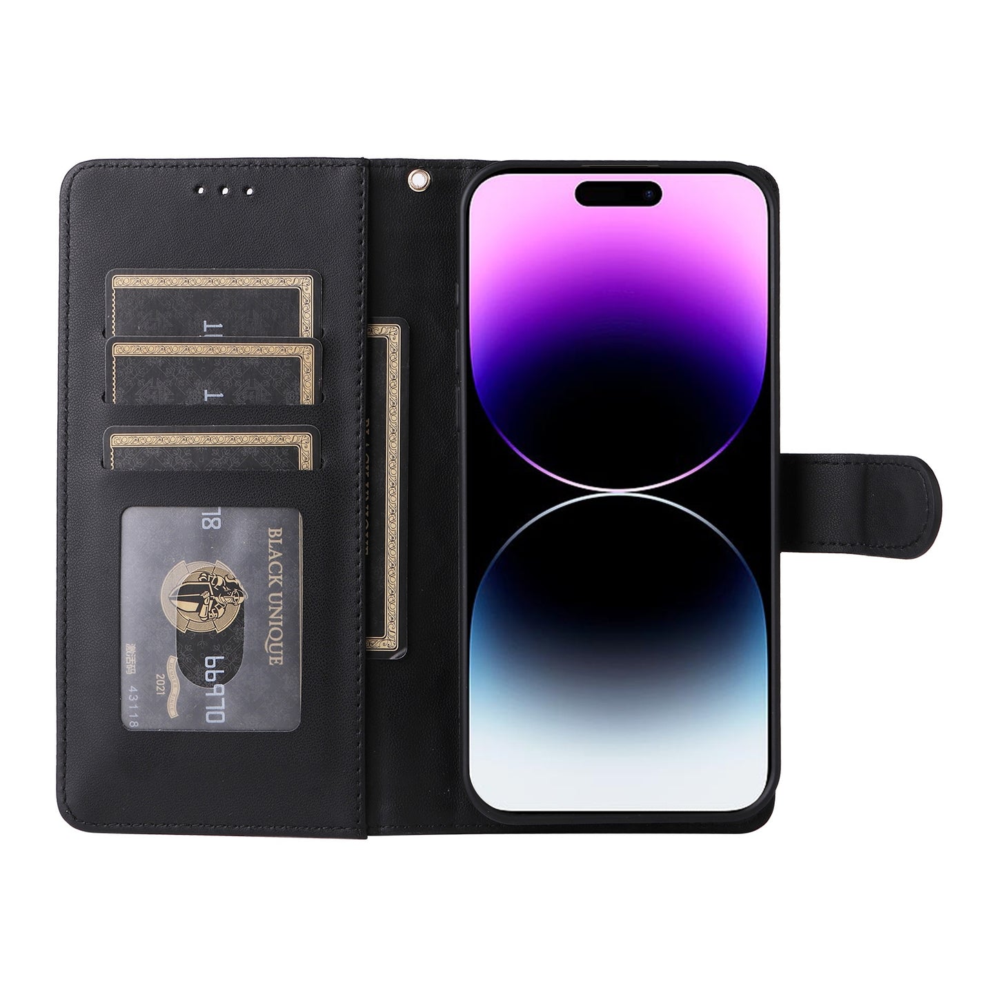 iPhone 14 Pro Max Diamond Lattice Leather Flip Phone Case - Durable and Convenient Holder with Precision Cutouts