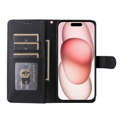iPhone 15 Diamond Lattice Leather Flip Phone Case - Durable and Convenient Holder with Precision Cutouts