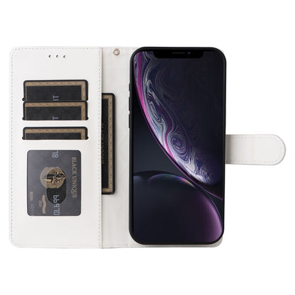 iPhone XR Diamond Lattice Leather Flip Phone Case - Durable and Convenient Holder with Precision Cutouts