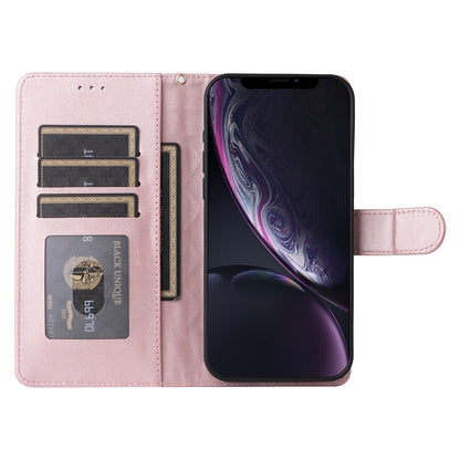 iPhone XR Diamond Lattice Leather Flip Phone Case - Durable and Convenient Holder with Precision Cutouts