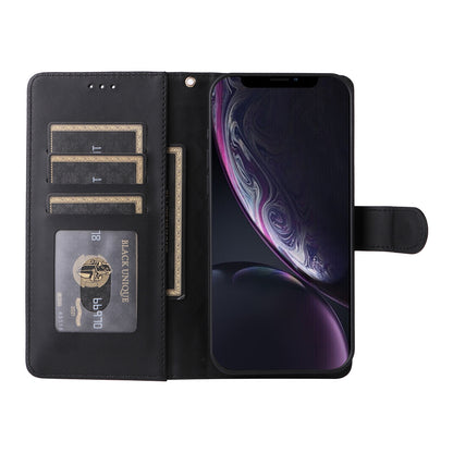 iPhone XR Diamond Lattice Leather Flip Phone Case - Durable and Convenient Holder with Precision Cutouts