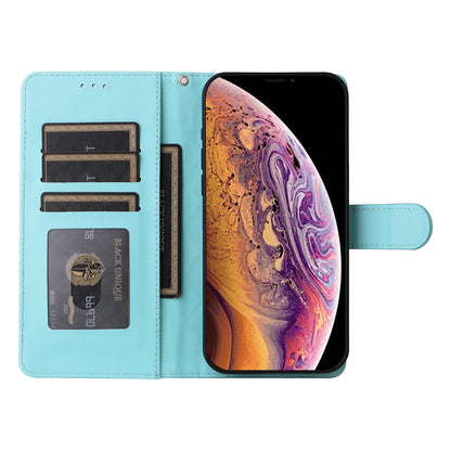 iPhone XS / X Diamond Lattice Leather Flip Phone Case - Durable and Convenient Holder with Precision Cutouts