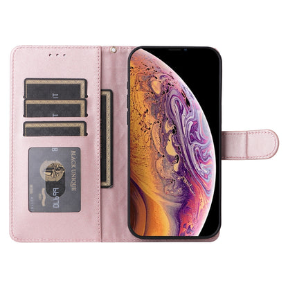 iPhone XS / X Diamond Lattice Leather Flip Phone Case - Durable and Convenient Holder with Precision Cutouts