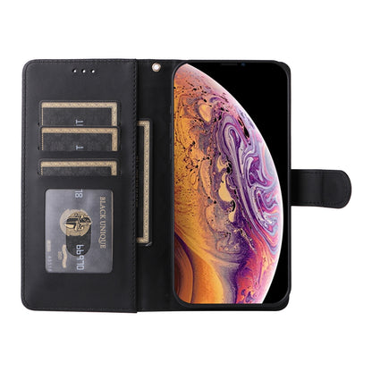 iPhone XS / X Diamond Lattice Leather Flip Phone Case - Durable and Convenient Holder with Precision Cutouts