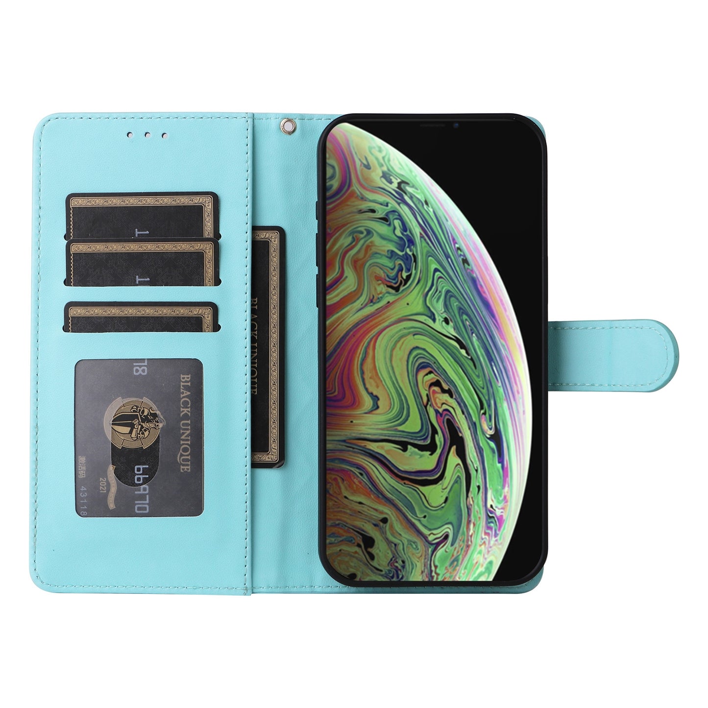 iPhone XS Max Diamond Lattice Leather Flip Phone Case - Durable and Convenient Holder with Precision Cutouts