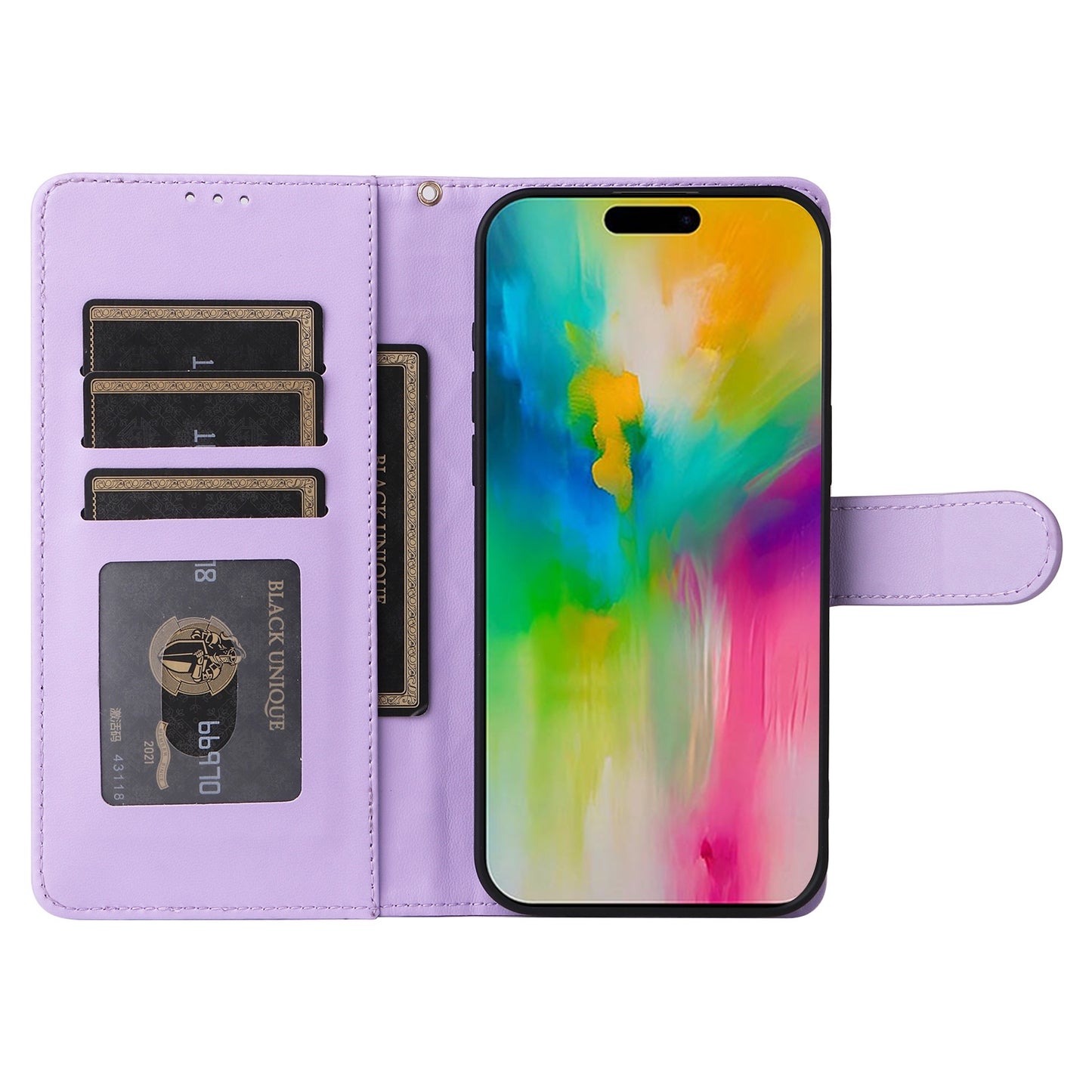 iPhone 16 Diamond Lattice Leather Flip Phone Case - Durable and Convenient Holder with Precision Cutouts