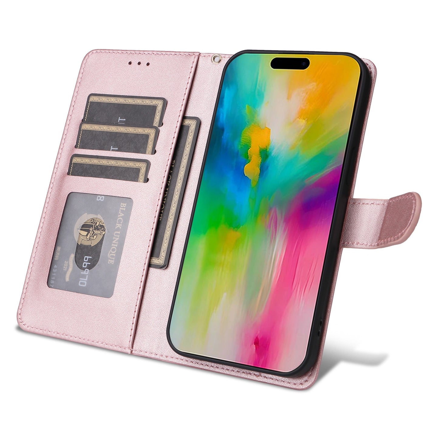 iPhone 16 Diamond Lattice Leather Flip Phone Case - Durable and Convenient Holder with Precision Cutouts