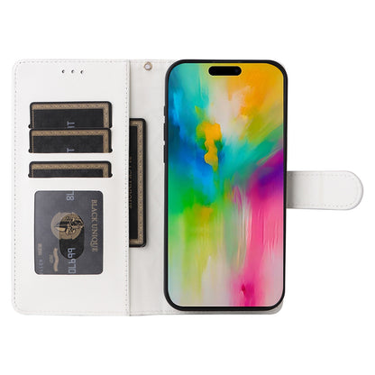 iPhone 16 Plus Diamond Lattice Leather Flip Phone Case - Durable and Convenient Holder with Precision Cutouts