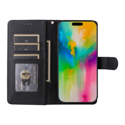 iPhone 16 Plus Diamond Lattice Leather Flip Phone Case - Durable and Convenient Holder with Precision Cutouts