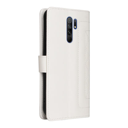Xiaomi Redmi 9 Diamond Lattice Leather Flip Phone Case - Durable and Convenient Holder with Precision Cutouts