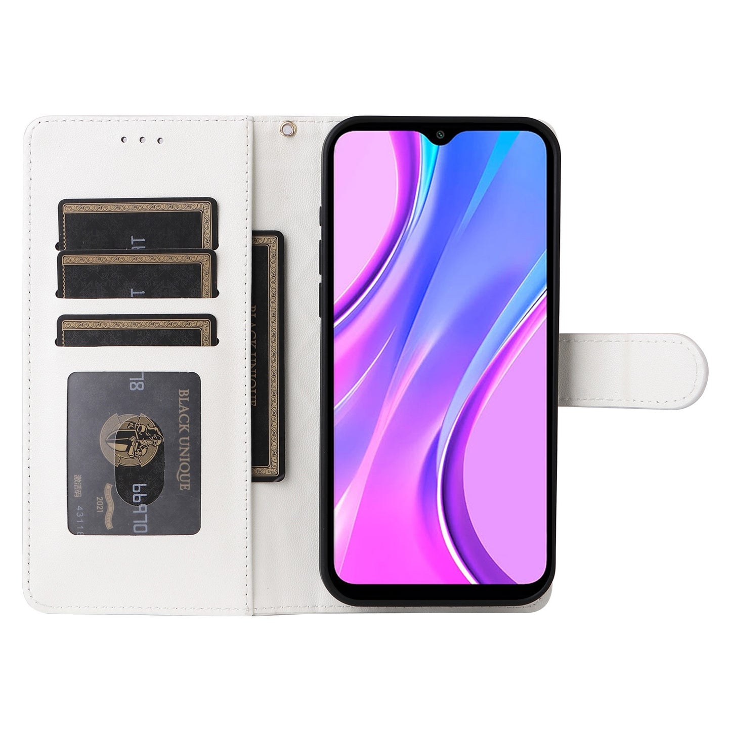 Xiaomi Redmi 9 Diamond Lattice Leather Flip Phone Case - Durable and Convenient Holder with Precision Cutouts