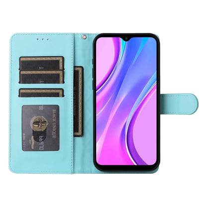 Xiaomi Redmi 9 Diamond Lattice Leather Flip Phone Case - Durable and Convenient Holder with Precision Cutouts