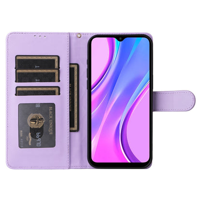 Xiaomi Redmi 9 Diamond Lattice Leather Flip Phone Case - Durable and Convenient Holder with Precision Cutouts