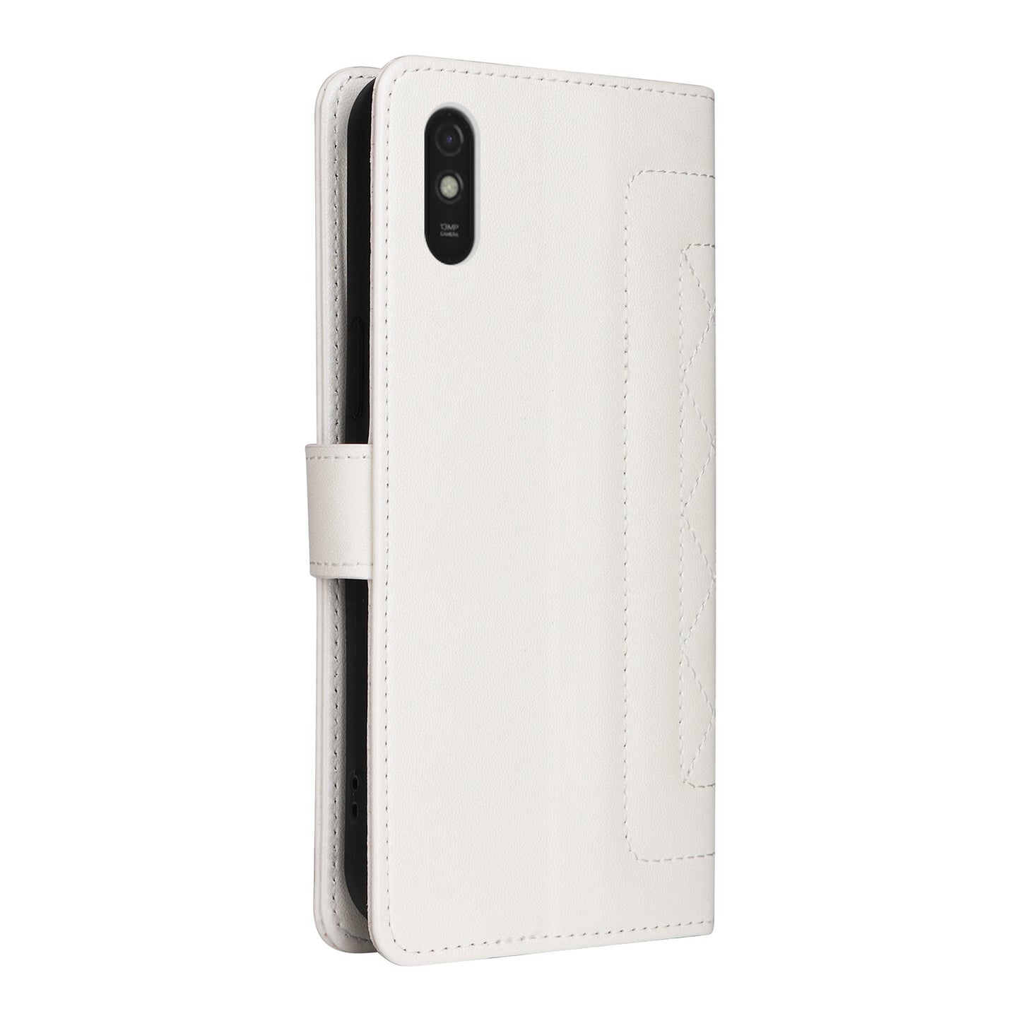 Xiaomi Redmi 9a Diamond Lattice Leather Flip Phone Case - Durable and Convenient Holder with Precision Cutouts