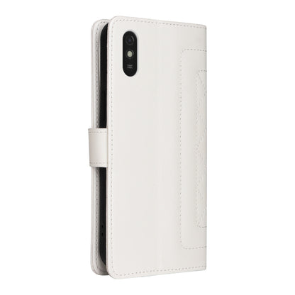 Xiaomi Redmi 9a Diamond Lattice Leather Flip Phone Case - Durable and Convenient Holder with Precision Cutouts