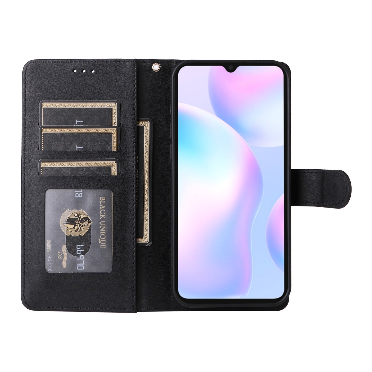 Xiaomi Redmi 9a Diamond Lattice Leather Flip Phone Case - Durable and Convenient Holder with Precision Cutouts