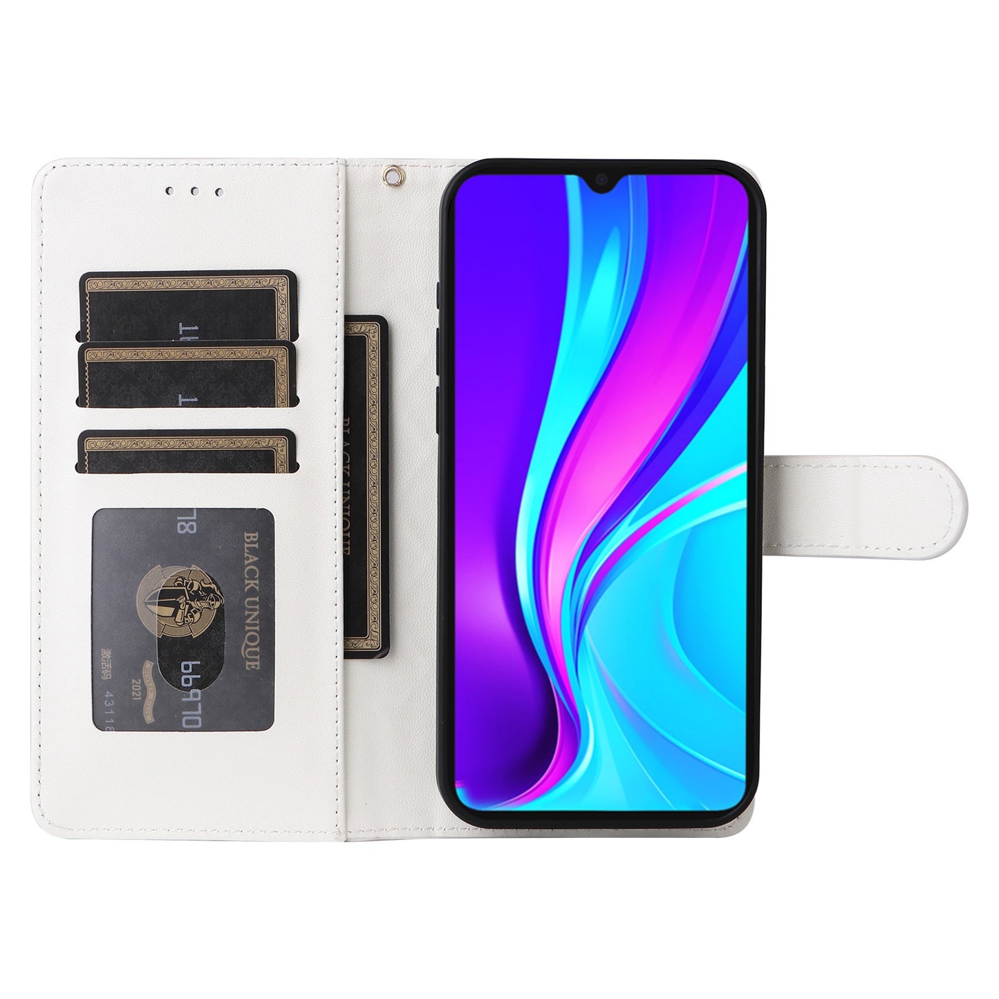 Xiaomi Redmi 9C Diamond Lattice Leather Flip Phone Case - Durable and Convenient Holder with Precision Cutouts