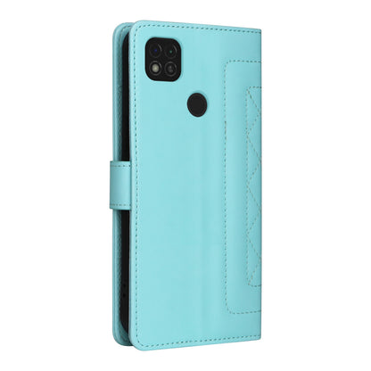 Xiaomi Redmi 9C Diamond Lattice Leather Flip Phone Case - Durable and Convenient Holder with Precision Cutouts