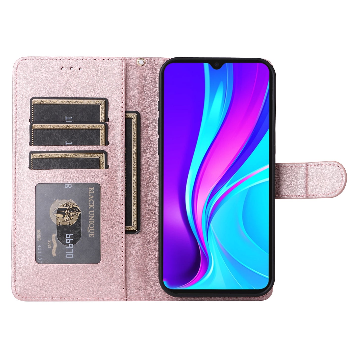 Xiaomi Redmi 9C Diamond Lattice Leather Flip Phone Case - Durable and Convenient Holder with Precision Cutouts