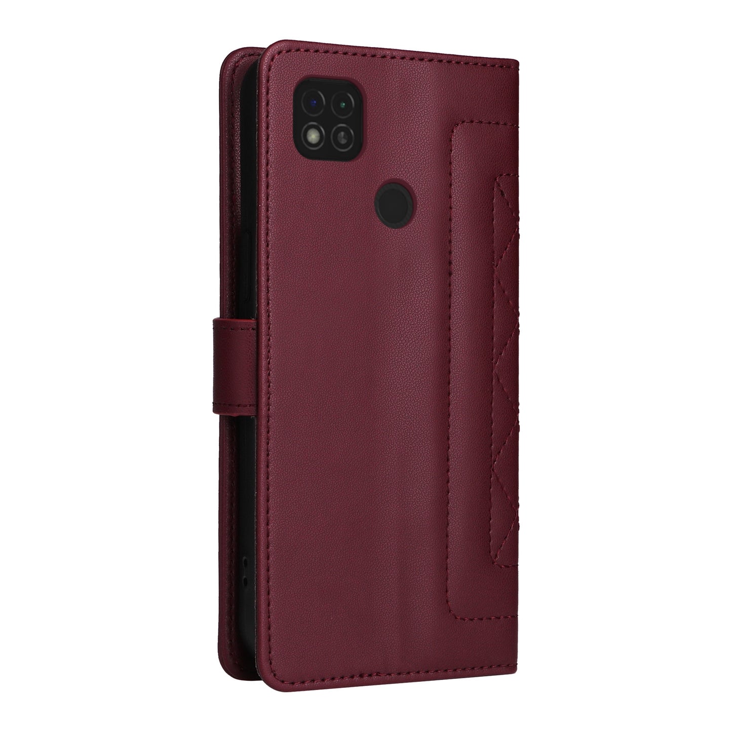 Xiaomi Redmi 9C Diamond Lattice Leather Flip Phone Case - Durable and Convenient Holder with Precision Cutouts