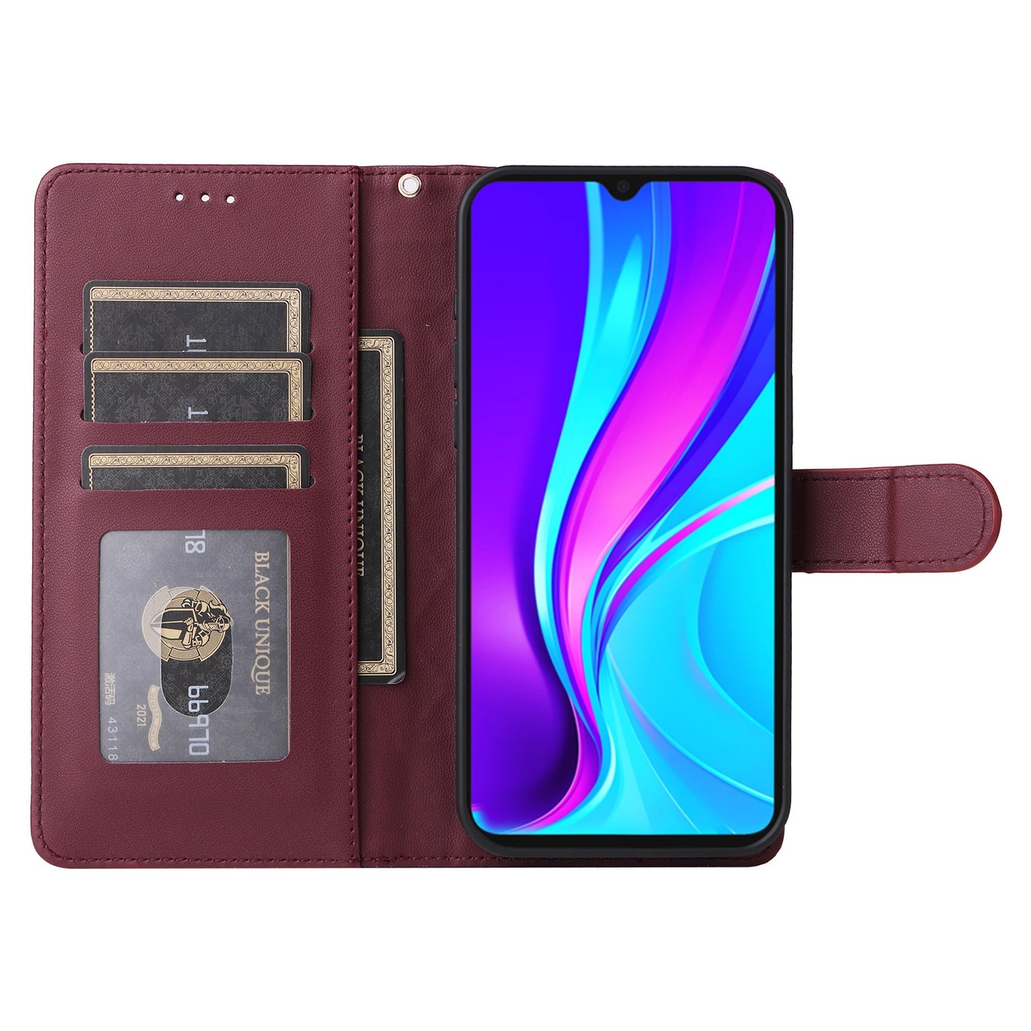 Xiaomi Redmi 9C Diamond Lattice Leather Flip Phone Case - Durable and Convenient Holder with Precision Cutouts