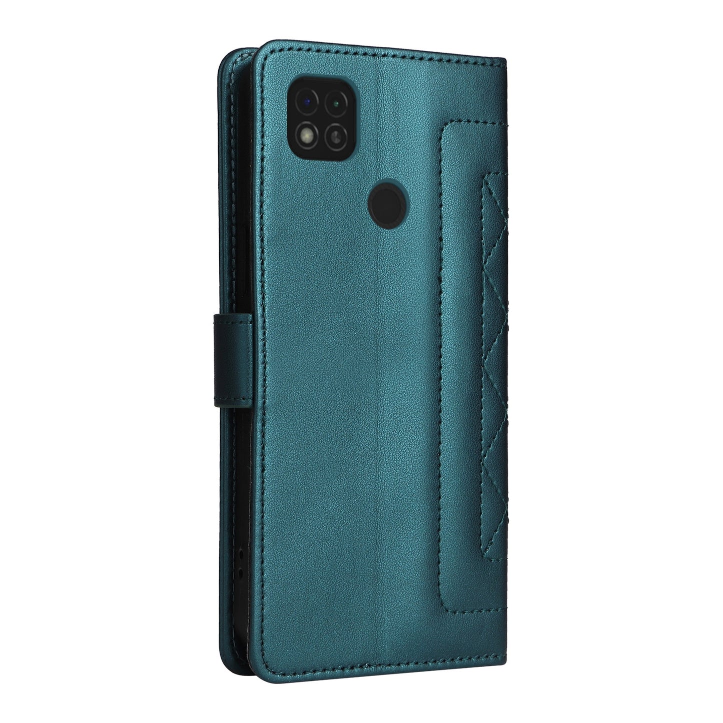Xiaomi Redmi 9C Diamond Lattice Leather Flip Phone Case - Durable and Convenient Holder with Precision Cutouts