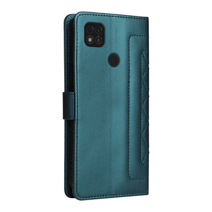 Xiaomi Redmi 9C Diamond Lattice Leather Flip Phone Case - Durable and Convenient Holder with Precision Cutouts