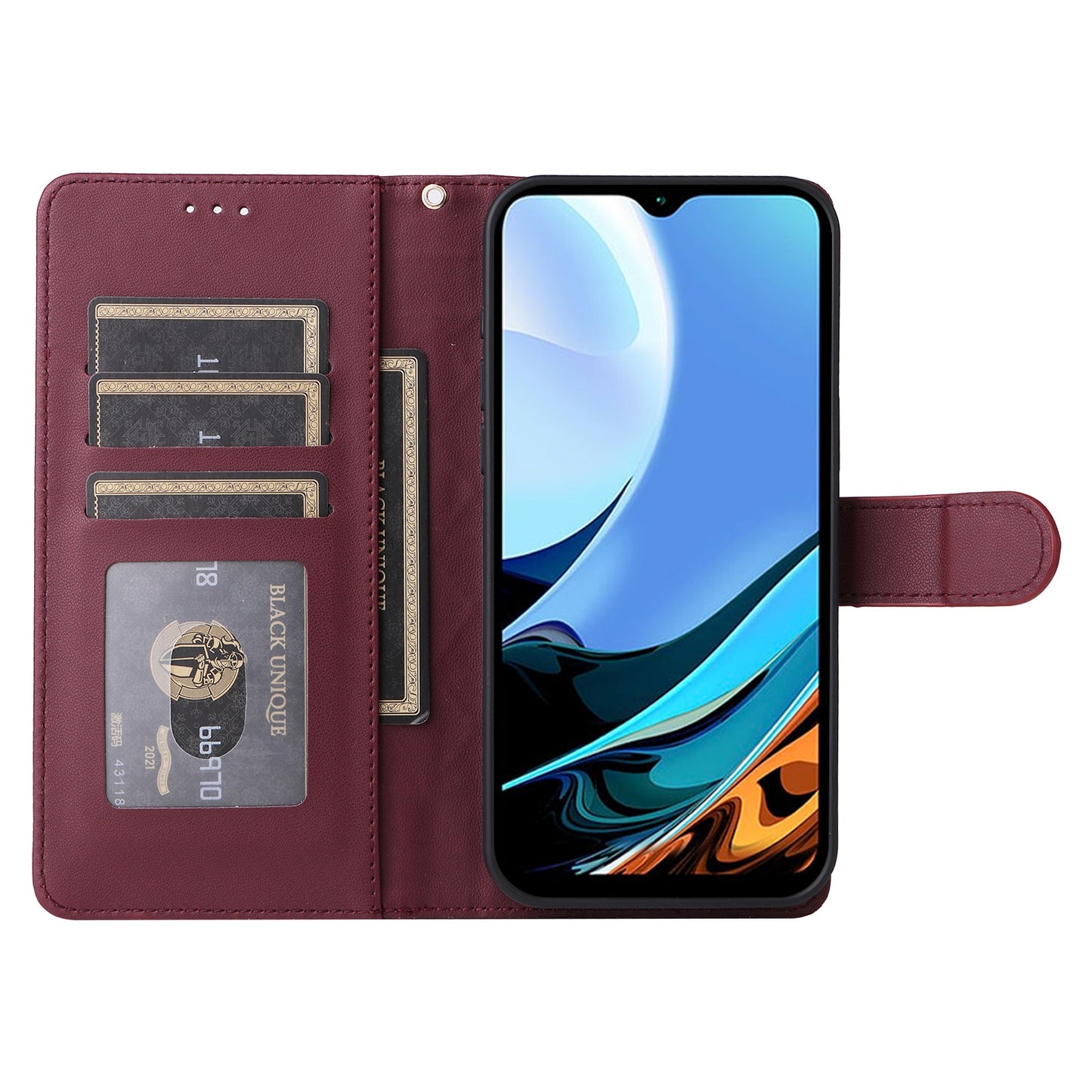 Xiaomi Redmi 9T Diamond Lattice Leather Flip Phone Case - Durable and Convenient Holder with Precision Cutouts
