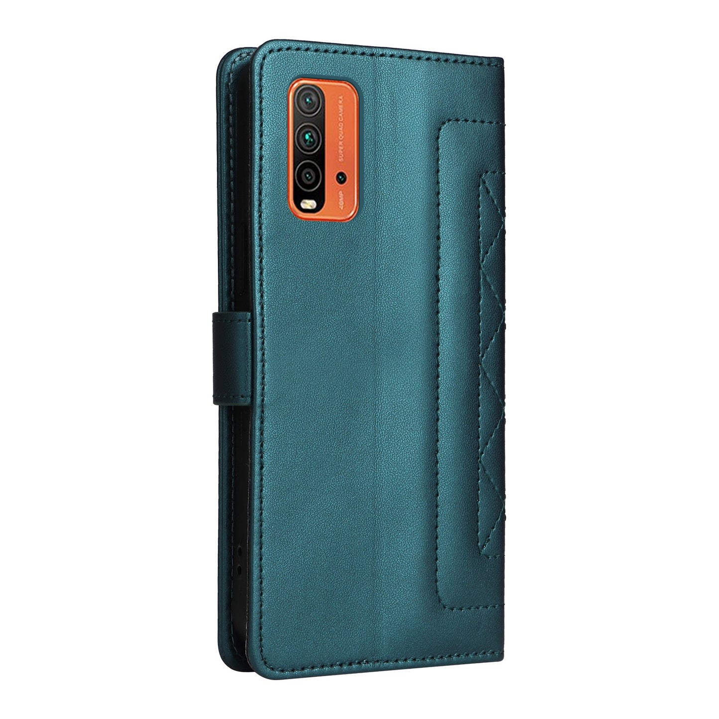 Xiaomi Redmi 9T Diamond Lattice Leather Flip Phone Case - Durable and Convenient Holder with Precision Cutouts